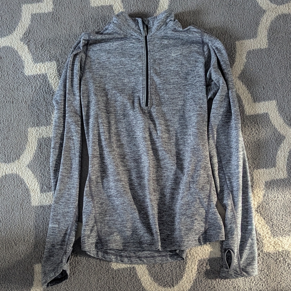 Nike Women's Gray Zip-Up Top